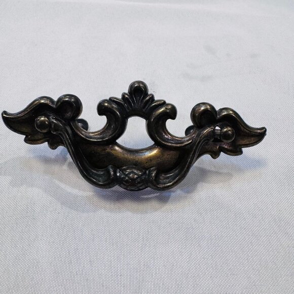 Other - One Antique Brass Drawer Pull